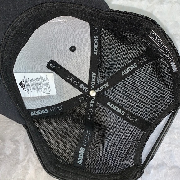 𝅺ADIDAS gold black mesh trucker hat ball cap - Picture 7 of 8